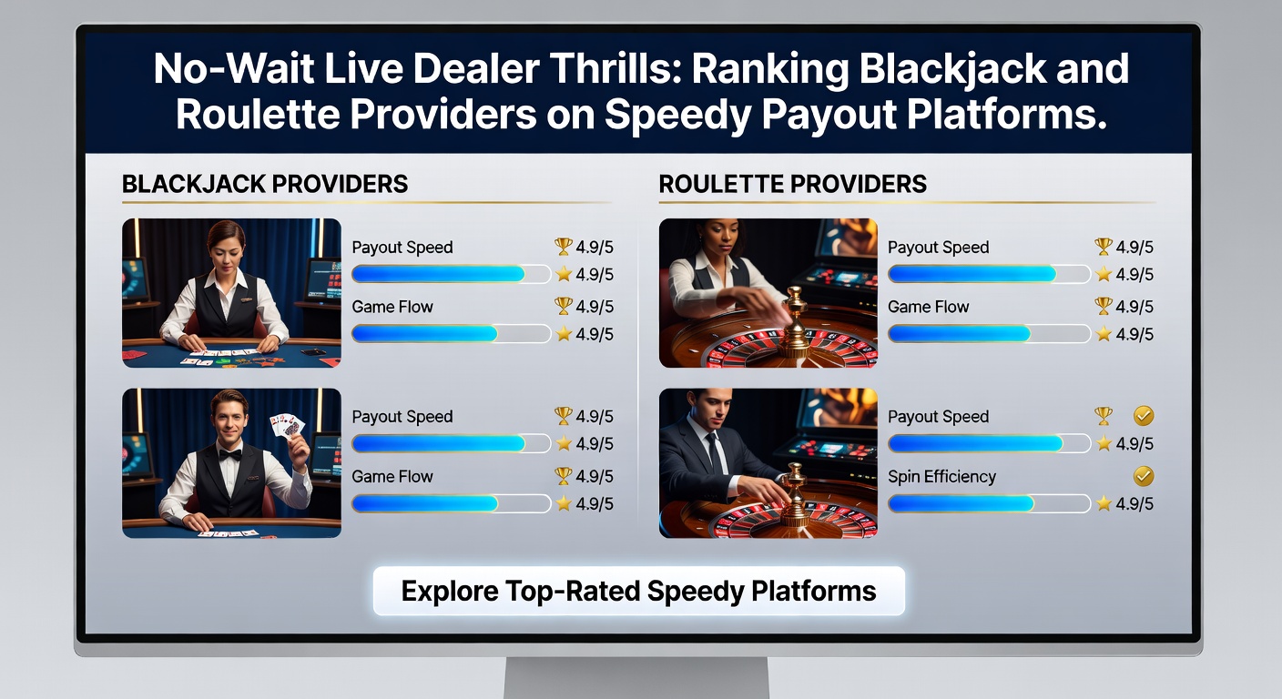 Roulettewiel draait razendsnel met live dealer die inzet plaatst, symbool voor no-wait actie op snelle platforms