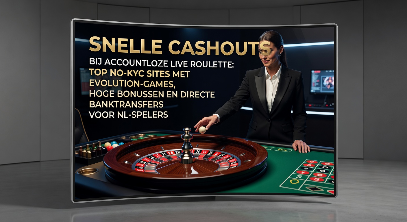 Live roulette tafel van Evolution met snelle cashout knoppen en banktransfer icoon op een no-account platform